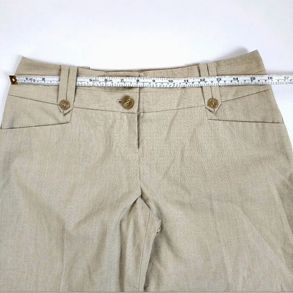 The Limited Women's Khaki Tan Cassidy Fit Capri Cropped Trousers Pants, sz 4 - Picture 4 of 8